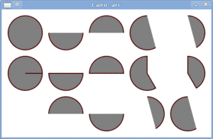 Drawing arcs with Cairo