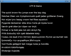 Full utf8 support